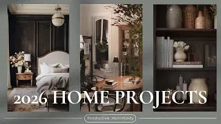 Home Projects for 2026 | Closets, Bookcase, Dining Room Refresh, Master Bedroom