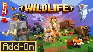 WILDLIFE ADDON: 30+ Interactable Animals Added to Minecraft Bedrock Survival