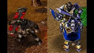 Knight vs tauren 7 Round comparision| | Human vs Orc | FHD 1080P | Warcraft III 1.29