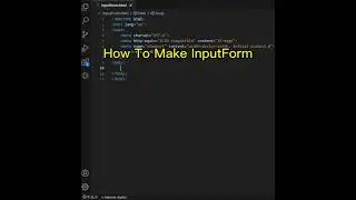 How To Make Simple Input Form | HTML &CSS 