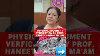 Physical Document Verification💟 #delhiuniversity #csasportaldu #shorts #trending #viral #shortsfeed