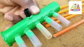 How to make mini water pump | Science project | Bridge construction  Simple toy entertainment