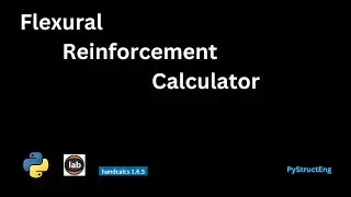 Flexural reinforcement calculator using python, handcalc and Jupyterlab desktop