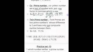 #defination #prime number #co-prime number #twin prime number #1-100 twin prime numbers