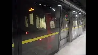 1996 Stock 96100 London Underground Jubilee Line Leaving at Canary Wharf P1 for North Greenwich