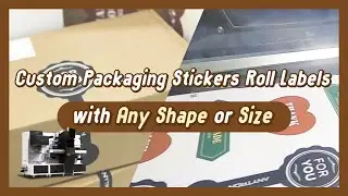 Custom Packaging Stickers Roll Labels with Any Shape or Size