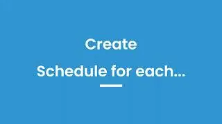 Create Schedule Duplicates