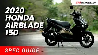 Honda AirBlade 150 2020 Spec Guide | Zigwheels.Ph