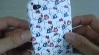 iPhone 4 Plastic Case - Hello Kitty & Phone @www.sw-box.com