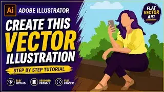 How to Create a Flat Vector Character in Adobe Illustrator | Step-by-Step Tutorial