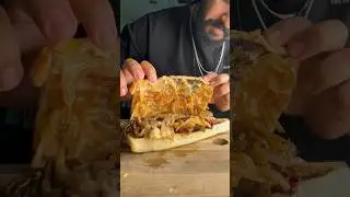 Guinness steak sandwich 🥪#guinness #steak #sandwich #beer #ireland #food #cooking #shorts #rap ￼