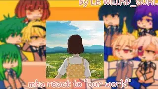 Mha react to OUR WORLD [terrorism , vents] {credits is desc}|1/1| LE WEIRD_GURL|