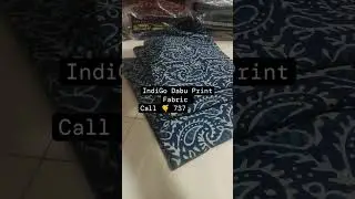 Indigo Dabu Print Fabric