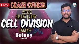 Crash Course Cuet | Jet 2024 | Cell Division |  Botany | P3 || RAJ Sir | Best Institute