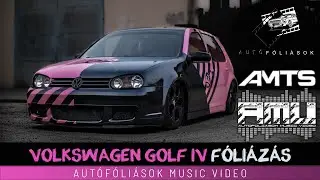 VOLKSWAGEN GOLF MK IV autófóliázás | Teckwrap Wild Heather és  Ebony Sparkle | AMTS 2022 AMV