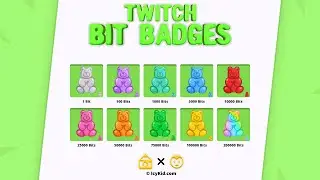 Premium Bit Badges - Jelly Gummy Bears Premium Bit - PSD - Premium Download