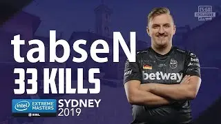 CS:GO POV - tabseN 33 kills vs mouseports on Inferno @ IEM Sydney 2019