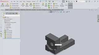 A simple cad design in solidworks tutorial.