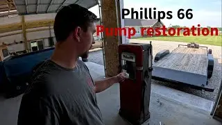 Phillips 66 Gas Pump Restoration @Andrewsgarage. #restoration #gaspump #bodywork #painting #fab