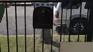 Mailbox instalation on wrought iron fence #weldingtipsandtricks #doorhardware #diy #farming #welding
