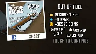Hill Climb Racing 1.67.0 (120 fps): Family Car + Cave 1031m (full run)