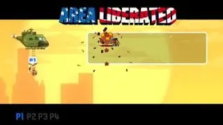 Broforce_Robobro Blows Away Satan with Mech FOR FREEDOM!