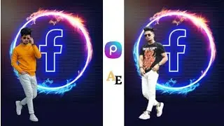 Facebook Glowing Logo Photo Editing || Picsart New Photo Editing Tutorial