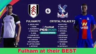 pes 21 | fulham vs crystal palace | premier league 20/21 | pc gameplay