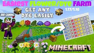 Easiest and Efficient Flower/Dye Farm in Minecraft Java Edition 1.17/1.18+