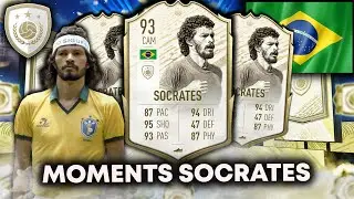 93 ICON MOMENTS SOCRATES PLAYER REVIEW!! THE GREEK TANK FROM BRAZIL!!