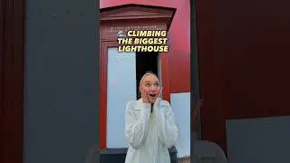 The tallest lighthouse?!😳Let&rsquo;s climb up 🧗&zwj;♀️#shorts