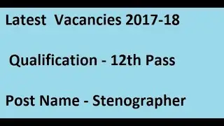 Latest Government Jobs 2017-18: Apply here