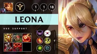 Leona Support vs Bard - KR Master Patch 25.10