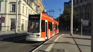 Plauen Straßenbahn - Fahrbetrieb am Tunnel