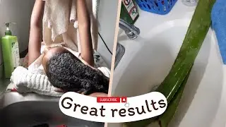 Aloe Vera Pre-Poo & Detangling Routine for Natural Hair | Length Retention Tips
