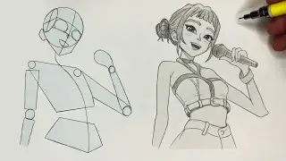 How to Draw Zoey ✨ Kpop Demon Hunters