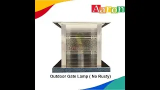 25cmx25cm Outdoor Gate Lamp Pillar Light Weather Proof Outdoor Garden Light Aaron Shop