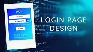Login page design in HTML5
