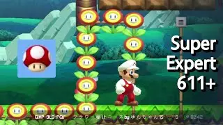 Super Expert Endless 611+ Clears in Mario Maker 2