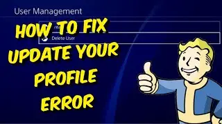 How To Fix Update Your Profile PS4 Error