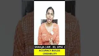 SHAILJA, AIR 83 UPSC CSE 2021 | Accuracy builds credibility