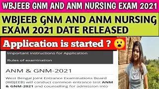 Wbjeeb anm and gnm nursing exam 2021 | wbjeeb nursing entrance exam 2021 | anm and gnm nursing exam