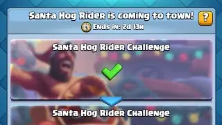 Clash Royale :- Santa Hog Rider Challenge!! ❄️🧑&zwj;🎄🎄 (Match 6) #shorts