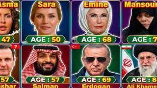 Muslim Countries State Leader AGE and Their Wives AGE | AGE COMPARSON 2025 | Compared Channel 41