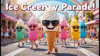 🍦 Ice Cream Day Parade! | Fun Summer Song for Kids | MELODIA Original Nursery Rhyme