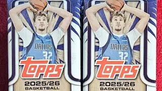 Открытие Mega Box Topps Basketball 2025-26 (224 карты)