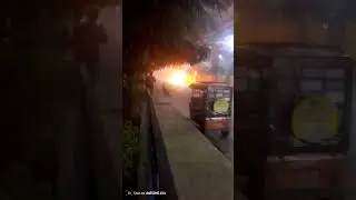 Sector 16 metro ke pass Dzire mein aag lagi noida me 