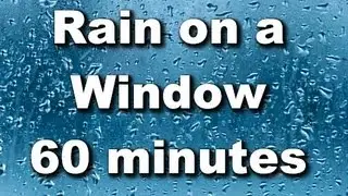 Rain on a Window Sound - 60 Minutes 