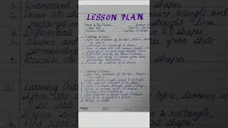 Lesson Plan I Class 3 I Maths Fun with Shapes I #song 5E