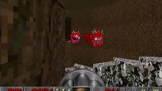 Cacodemons fight in Doom II (example 2)